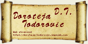 Doroteja Todorović vizit kartica